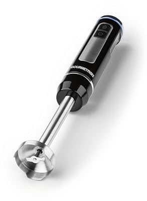 GOURMETmaxx Akku Stabmixer | Handmixer kabellos & per USB-C aufladbar | Pürierstab, Schneebesen & Blender | ersetzt viele Küchengeräte | Smoothie Maker mit Mixbecher | 16.000 U/min