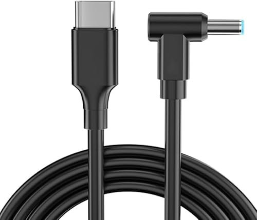 WITRNCPY XMHL USB-C PD Triggerkabel Ladekabel [PD kompatibel 65W/100W, 5A Schnellladung verwendet das weiche PVC Material, langlebig und haltbar] Für Laptops 5,5/2,5 2,1 mm (12V（Knickadapter）)