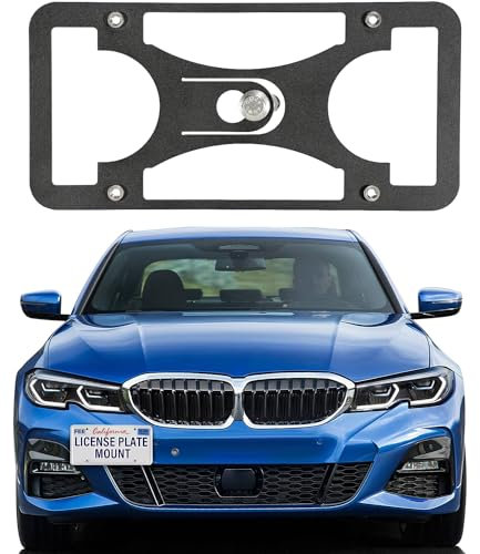 Number Plate Frame Number Plate Cover License Plate Frame Holder License Plate Holder License Plate Protector Metal Number Plate Frame Car Number Plate Frame for BMW 3 Series 2019-2025