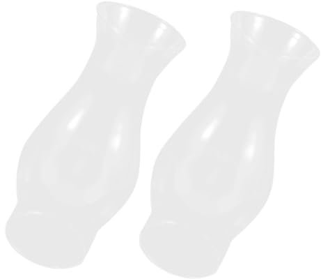 CHILDWEET 2stücke Petroleumlampe Vintage-lampenglas-ersatz Klarer Glasschirm Transparenter Lampenschirm Ersatz-retro-öllampenabdeckung Antiker Lampenschirm Petroleumlampen- -schornstein