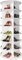 WUDLEP Drehbares Schuhregal mit 7 Ebenen, Drehbares Schuhregal, Drehbares 360-Grad-Schuhregal, Aufbewahrung, rundes Karussell, Vertikale Handtasche, Drehbar, Schuhschrank-Organisation White