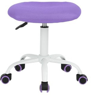 FurnitureR Sitness Bobby - Pouf per bambini, in alluminio, laccato, colore: Lilla