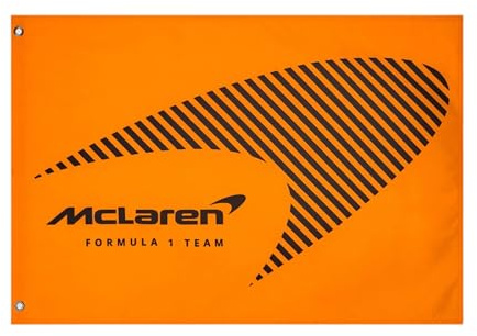 McLaren Formel 1 Team Papaya Orange Grandstand Banner Flagge, Offizielles Merchandise