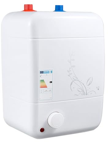 LKHDONG Warmwasserspeicher 8L, Durchlauferhitzer 1500W, 220V, Untertischgerät Boiler steckerfertig, Warmwasserbereiter Überhitzungsschutz, Untertischspeicher für Küche Schlafzimmer Bad