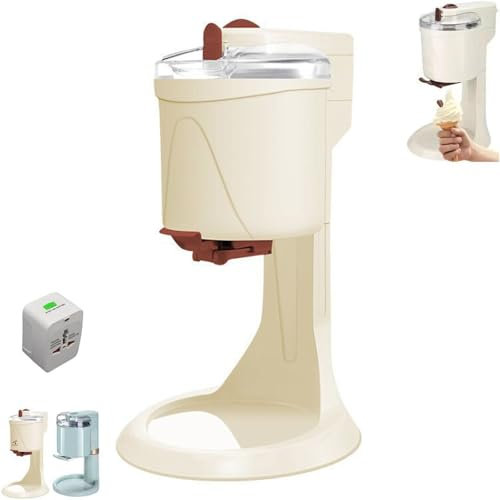 Máquina De Helado Suave Casera, Heladera De Helado Suave De 1 L, Preparación Rápida En 10 Minutos, para Casa, Bar, Cafetería,B