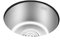 Fregadero de cocina bajo encimera de 12,6 pulgadas con esquinas redondeadas, de un solo seno, de acero inoxidable, con superficie cepillada que oculta arañazos, apto for cocina.(320mm(12.6inch))