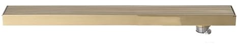 Desagüe de Ducha Rectangular con Filtro, Rejilla de Acero Inoxidable para Suelo de baño, desagüe Central, 6,8 x 40 cm (desagüe Lateral: 6,8 x 120 cm)
