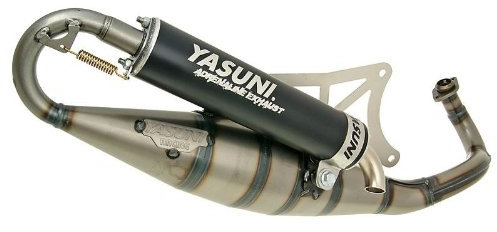 Pot d'échappement Yasuni R noir pour Storm 50 cc, TPH, X, Zip 2 Cat, SP, Base, Fast Rider, RST, New