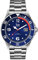 Ice-Watch - ICE steel Blue silver - Blaue Herren/Unisexuhr mit Metallarmband - 015771 (Medium)