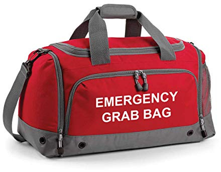 Emergency Grab Bag Printed Home Evacuation & Car Winter Safety Kit Holdall Bag
