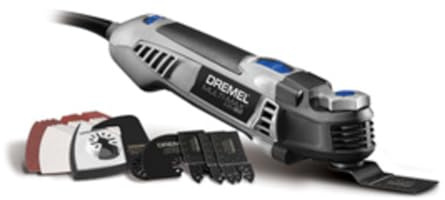 Dremel MM50-01 Multi-Max Oscillating DIY Tool Kit with Tool-Less Accessory Change- 5 Amp- Multi Tool with 30 Accessories- Compact Head & Angled Body- Drywall, Nails, Remove Grout & Sanding
