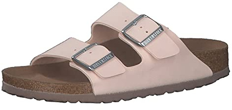 Birkenstock Women's Sandales Arizona SFB Cuir Suede Light Rose, 8 us