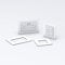 Double/Single Socket Switch Surround/Acrylic Finger Plate (Double, White)
