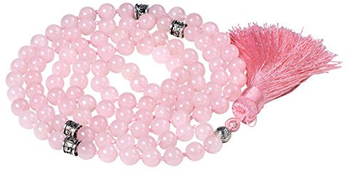 Fukugems mala tibetain 108 perles collier Pour femmes homme mala Pierre bracelet Bouddhiste Méditation collier, 38 inch, gemstone, Quartz