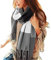 Chalier Fashion Damen Winter Schal Kariert übergroßer Quadratisch Deckenschal, Karo Tartan Streifen Plaid Muster XXL Oversized Fransen Poncho, Mischfarbe, Einheitsgröße