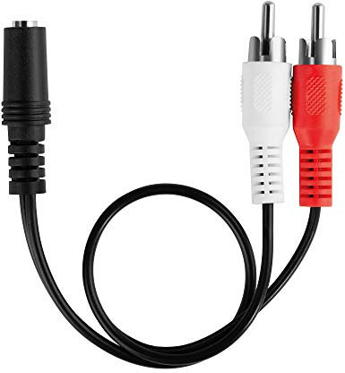 [Nouveau] HDSupply Audio Adapter 3,5mm 2X Stereo RCA Male to 1x Female