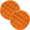 REDBEST Stuhlkissen, Stuhlauflage, Sitzkissen Uni 2er-Pack orange Größe 37 Ø - gesteppt, mit glatten, strapazierstarkem Gewebe (weitere Farben)