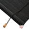 Natür Bambus Rollo Bambusrollo,Büro Seitenzug Fensterrollo,Holz Jalousine,Retro Raffrollo Faltrollo,lichtdurchlässig und verdunkelnd Wandmontage Sichtschutz,60% Blackout,Schwarz (W90xH100cm/36x39in)