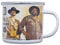 Blechwarenfabrik Braunschweig Bud Spencer und Terence Hill Wanted Best Duo Ever Becher aus Emaille Mehrfarbig 0,5L, Maße: 9cm x 9cm, EBT04