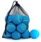 HPWFHPLF Tennisbälle, 12 Packungen Übungs-Tennisbälle für Anfänger, Training, Spielen von Tennisbällen für Hunde, mit Netz-Tragetasche (blau)
