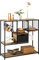 SoBuy FSB56-F Küchenregal mit Ablagen und Flaschenhaltern Standregal Bäckerregal Mikrowellenregal Küchenwagen Gewürzregal Küchenschrank Industrie-Design BHT ca.: 100x95x33cm