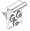 Hawa Multifold 30/W Türzuhalter (Faltschiebetürbeschlag), zum Verriegeln der Faltschiebetüren