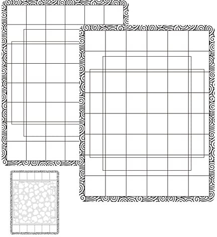 2 Stück Stick- und Stempelmatte niedrige Stcik-Mattevielseitig verwendbar geringe Klebekraft für DIY-Projekte PapierkartenScrapbookingProjekte an Ort und Stelle zu haltenwährend die Tinte vermischt