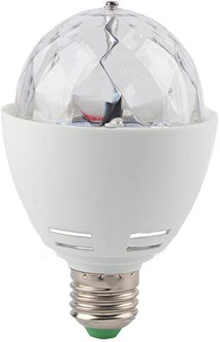 Nimomo Discokugel Licht Rotierend E27 Fassung Bunte LED Bühnenglühbirne für Party DJ Disco Schraubfassung E27