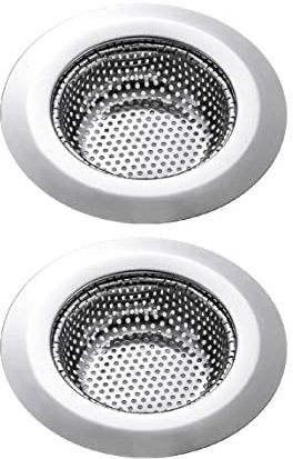 Filtre évier Cuisine en Acier Inoxydable, Grille pour évier Cuisine avec Plus d'Épaisseur - Diamètre Extérieur de 77 mm / 3 pouces (Taille Petite)