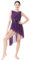 Lyrische Tanzkost�me Frauen Moderne Contemporary Tanz Kost�me Damen Ballettanzug �rmellos Tanzkleid Ballettkleid Pailletten T�llkleid Asymmetrische Gymnastik Leotard Kleid Ballett Trikot Lila XL