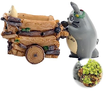 Tuzsocr Mini-Blumentopf, Sukkulente aus Kunstharz, schöner Blumentopf in Katzenform, Schwarz, Tier in Form von Cartoon, Sukkulenten, Vase, Büro, Dekoration, Blumentöpfe (Stil 4)