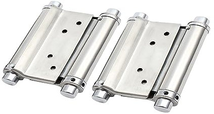 Bohaner Lot de 2 charnières de porte battantes en acier inoxydable de 12,7 cm - Capacité de charge : 35 kg - Pour porte battante, porte de salon, porte en bois, porte de salon, meuble