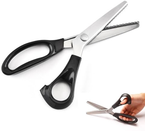 Tijeras Dentadas,Tijeras Zig Zag,Tijeras de Zig Zag,Tijeras en ZigZag,Tijera Dentada para Tela,Corte en Zig Zag,Tijera Dentada Costura,Tijeras Costura Zig Zag,Tijeras Serradas,Tijeras de corte Zig Zag