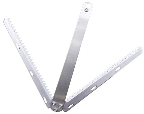 OSKOE Tagliaerba Acquatico for Laghi Stagni Spiagge Acqua Erba Coltello di Ancoraggio Tosaerba a Dente di Gadget da Pesca Forniture Argento