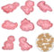 8 moldes para galletas de dinosaurio, moldes para galletas, moldes para niños, cortadores de fondant, cortador de galletas, molde para hornear galletas, decoración de pasteles