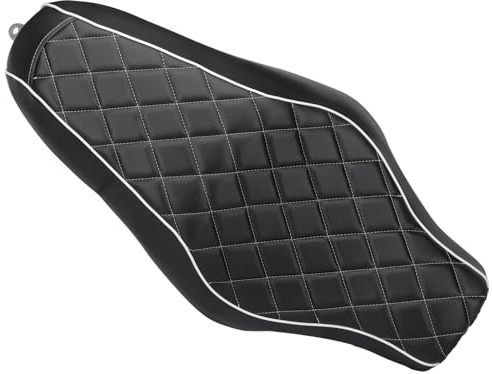 LKV Motorcycle 2-Up Driver Passenger Seats Front Driver Rear Cushion Pad Compatible with Harley Sportster 883 1200 2005-2019 Iron XL 883 2009-2023 48 72 Custom, Diamond | 2004-2006 & XL1200 XL883 Iron 883 2010-2016,Waterproof,Dustproof,Leather Front Rear Motorcycle Seat Replacement for Harley
