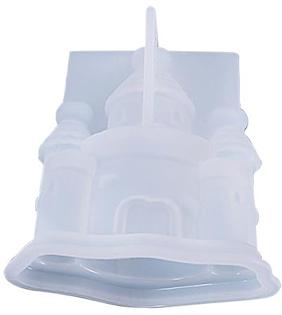 1Stk Dreidimensionale Burg Silikonform Silikonformen Kuchenform silikagel DIY form tortendeko einschulung Wohnkultur Handwerkliche Kieselgelform burg DIY form Süssigkeit schmücken