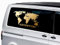KLEBEKÖNIG Weltkarte Aufkleber - Wohnwagen Wohnmobil Adventure Welt Sticker Autoaufkleber Scheibenaufkleber Wohnwagenaufkleber groß