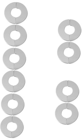 Mikikit 10stücke Rohrabdeckung Edelstahl Flansch Öffnung Abdeckkappe Für Heizungs Wasser Und Gasleitungen Einfache Installation Für Badezimmer Und Küchen