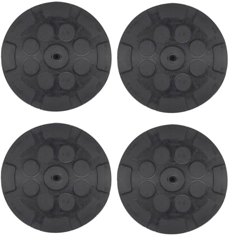 4 Stück Auto Gummiauflage Gummiklotz Gummiblock Für Wagenheber Hebebühne Rangierheber Gummipuffer Unterstellbock Auto KFZ PKW