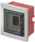 Centralino ad incasso, 4 moduli, grigio, IP40, sportello in policarbonato fume' - Elettrocanali EC63004