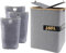 PotentForce Cesto de Ropa 160L con Tapa, Recogedor de Ropa 2 Compartimentos, Apertura Doble Sentido, Cesto de Lavandería Moderno y Plegable (160l Gris)