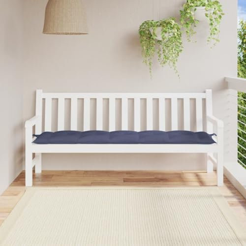 Rantry Gartenbank Auflage Bankkissen Bankauflage Sitzkissen Bankpolster Polsterauflage Auflage für Bänke Sitzauflage für Gartenbank & Hollywoodschaukel Marineblau 180x50x7 cm Oxford-Gewebe