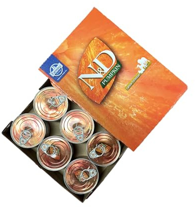 Farmina, N&D Kürbis, Wildschwein und feuchtem Apfel Hundefutter für ausgewachsene Hunde, 6 x 285 g
