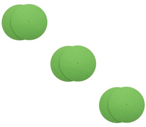 Toyvian 6pcs Felt Turntable Mat Non- Record Pad Elegant Easy Installation Cleaning Disc Protective Mat for Turntables Cd Players