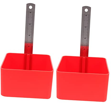 KONTONTY 2 Pezzi Scatola Livella A Bolla Righello Scatola Carta Con Supporto Righello Per Costruzione Pavimento Strumento Di Livellamento Gadget Per Costruzione Pavimento Strumento Linea