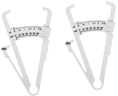 SEWOART 2stücke Körperfettmesszange Mit Körperfett-tester Und Körperfett-messschieber Hautfalten-messschieber Und Für Männer Und Einfach Zu Bedienen