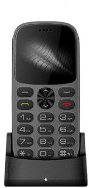 FOXIONO Senior, LF02, schermo da 2,0 pollici, batteria da 1400 mAh, lunga durata in standby con carica, telefono cordless dual sim, fotocamera 0,3 m, pulsanti grandi, alto volume, telefono cellulare