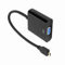 Adaptador Convertidor de Vídeo Micro a VGA, Fuente de Alimentación 1080P para 4B (MicroHDMI a VGA)