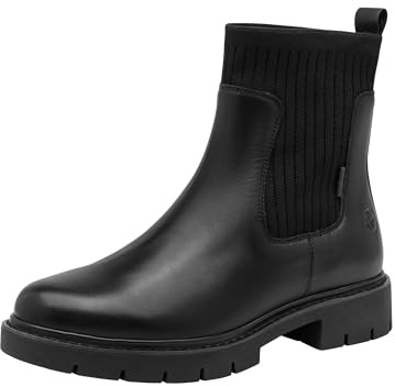 Tamaris Wide FIT Chelsea Boot Materialmix Leder/Textil H-Weite